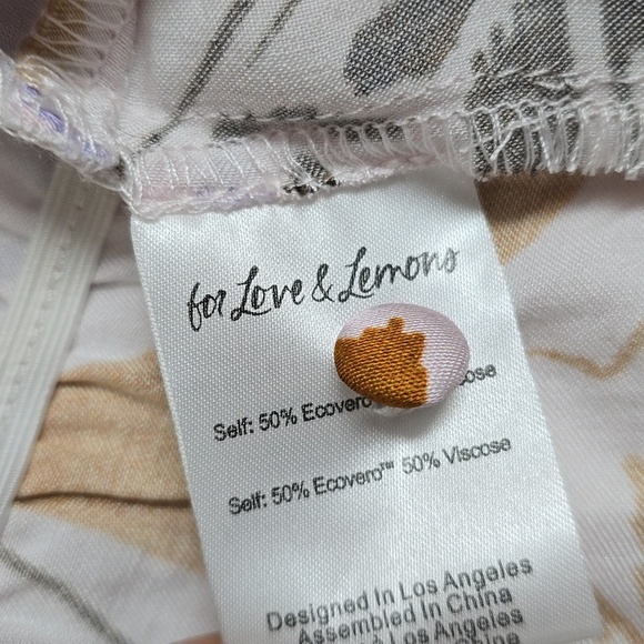 Esmeralda Crop Top in Orange FOR LOVE & LEMONS - Picture 11 of 13